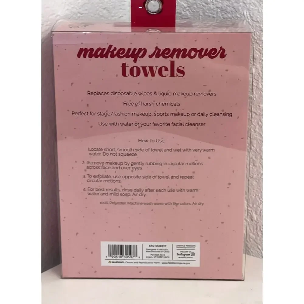 Glitz & Glam Makeup Towels Remover  Flower Bouquet Rose 7‎ Make Remover Set